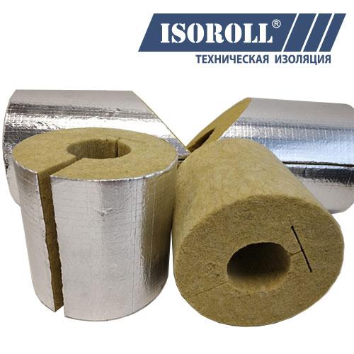 Цилиндры из минеральной ваты ISOROLL с покрытием из алюминиевой армированной фольги (Г1)
